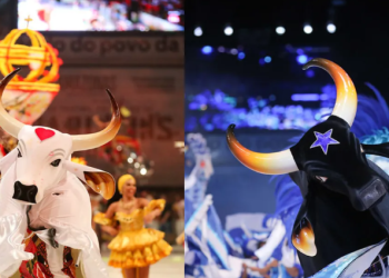 Parintins na tela da Globo: Caprichoso e Garantido desfilam no carnaboi para o Brasil e o mundo