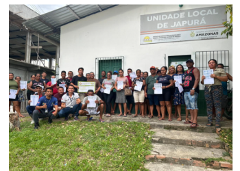 Em Japurá, Idam mobiliza a inscrição de 67 pescadores artesanais no CAF