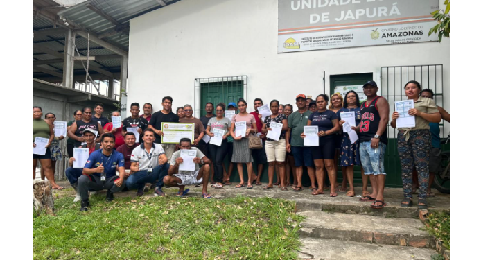 Em Japurá, Idam mobiliza a inscrição de 67 pescadores artesanais no CAF