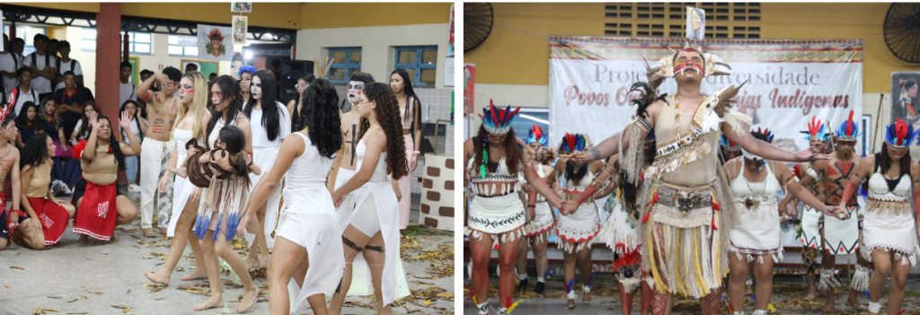 Alunos da EE Rofram Bechior brilham durante apresentações culturais em valorização à cultura indígena