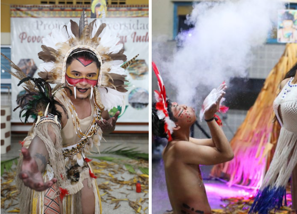Alunos da EE Rofram Bechior brilham durante apresentações culturais em valorização à cultura indígena