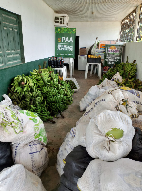 Idam realiza logística de 3,4 toneladas de alimentos produzidos por agricultores de Benjamin Constant