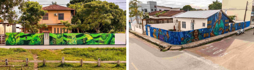 Festival de Parintins 2025 Pinturas do projeto Galeria Cidade Aberta chegam à fase final