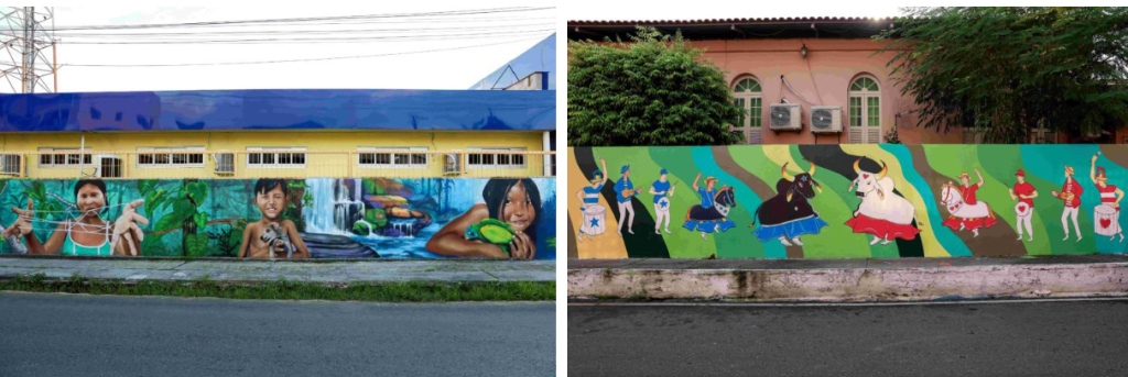 Festival de Parintins 2025 Pinturas do projeto Galeria Cidade Aberta chegam à fase final