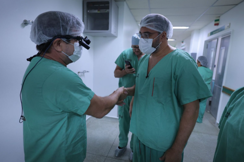 Hospital Francisca Mendes realiza primeiro procedimento do país com suporte à distância no tratamento de cardiopatias congênitas