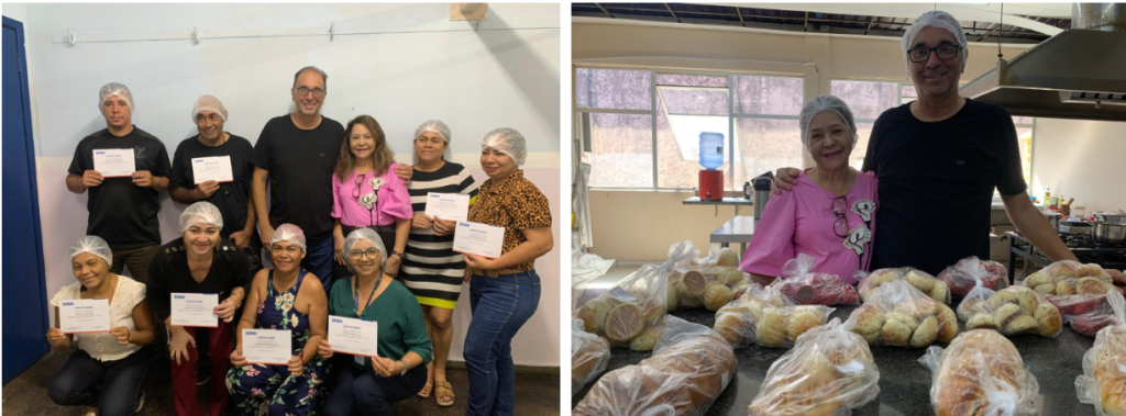 Imigrantes acolhidos pelo Governo do Amazonas recebem certificados do Projeto Padaria Artesanal
