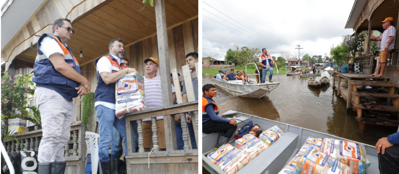 Operação Cheia 2025 Governador Wilson Lima entrega 40 toneladas de alimentos para beneficiar 2 mil famílias de Anamã