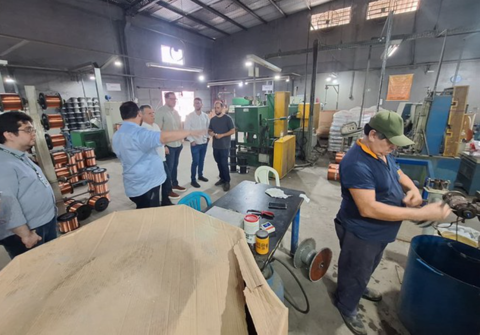 Suframa visita empresa que fabrica fios e cabos para a construção civil