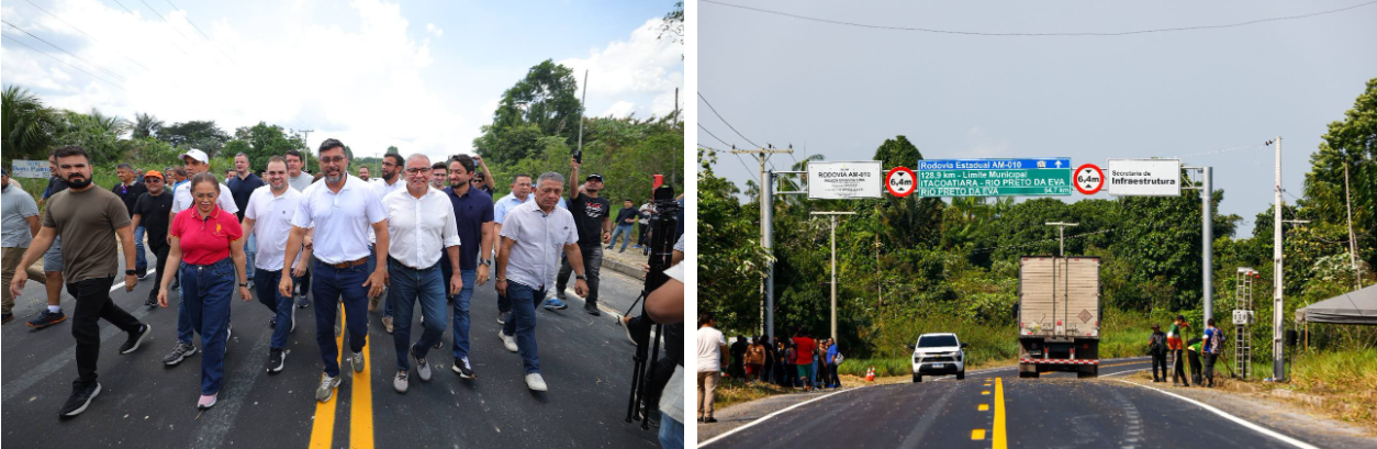 Governador Wilson Lima inaugura primeira etapa da nova AM-010 e destaca avanços sociais e econômicos para oito municípios