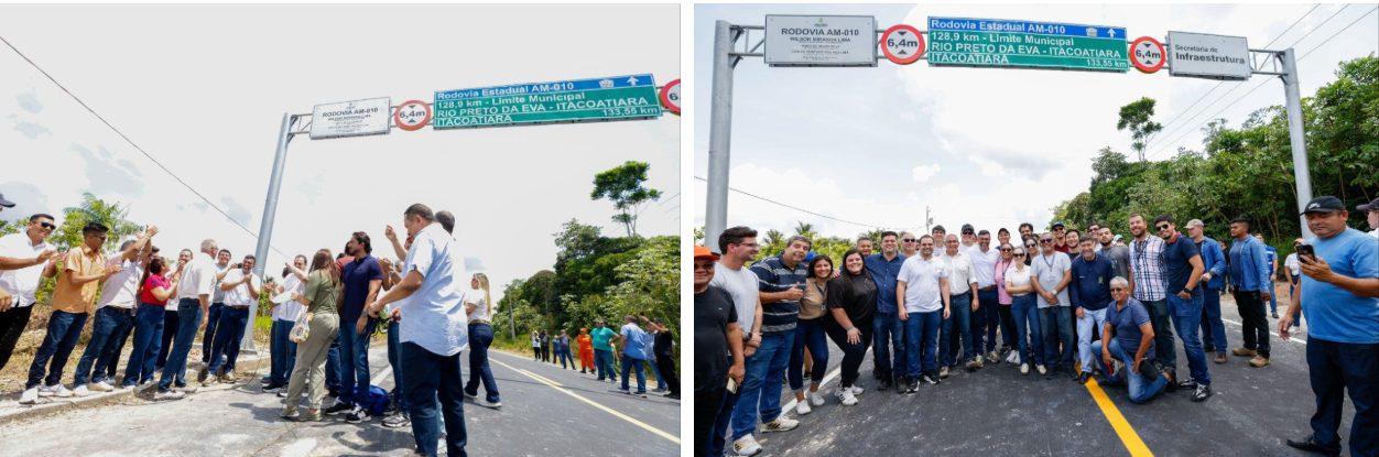 Governador Wilson Lima inaugura primeira etapa da nova AM-010 e destaca avanços sociais e econômicos para oito municípios
